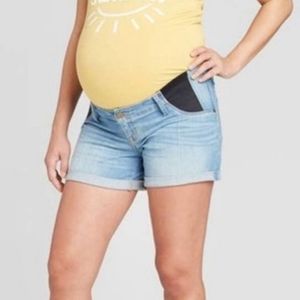 Isabel Maternity denim shorts